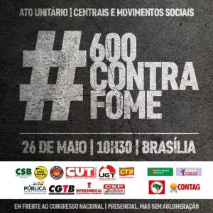 Banner sobre a mobilização #600ContraFome
