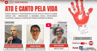 Entrevista Coletiva: Ato e Canto Pela Vida