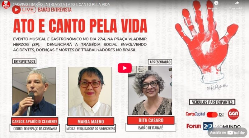 Entrevista Coletiva: Ato e Canto Pela Vida