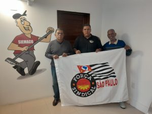 Sindicalistas da Força visitam Siemaco Baixada Santista