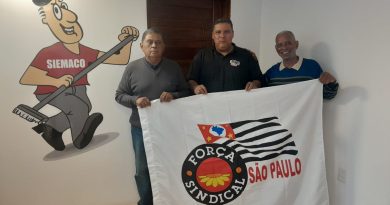 Sindicalistas da Força visitam Siemaco Baixada Santista