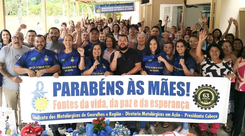 Metalúrgicos de Guarulhos homenageiam mães com confraternização