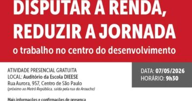 DIEESE promove debates sobre renda e jornada de trabalho