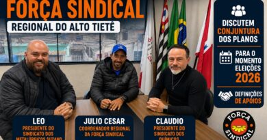 Regional Alto Tietê da Força Sindical debate eleições de 2026