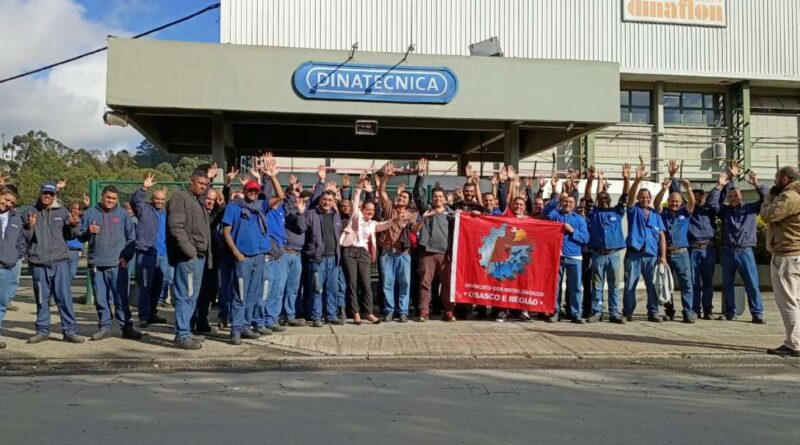 Trabalhadores da Dinatecnica conquistam aumento na PLR Trabalhadores da Dinatecnica conquistam aumento na PLR